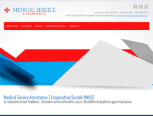 Tablet Screenshot of medicalserviceassistance.it